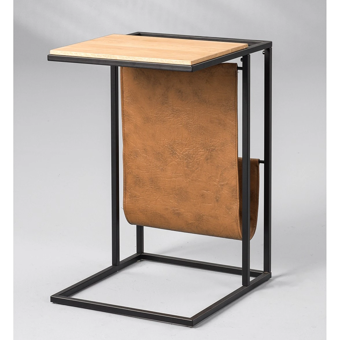 Red Living Beistelltisch Vivonne - Wildeiche massiv / Metall - Wildeiche / Schwarz 4 Red Living Beistelltisch Vivonne - Wildeiche massiv / Metall - Wildeiche / Schwarz – Bild 4