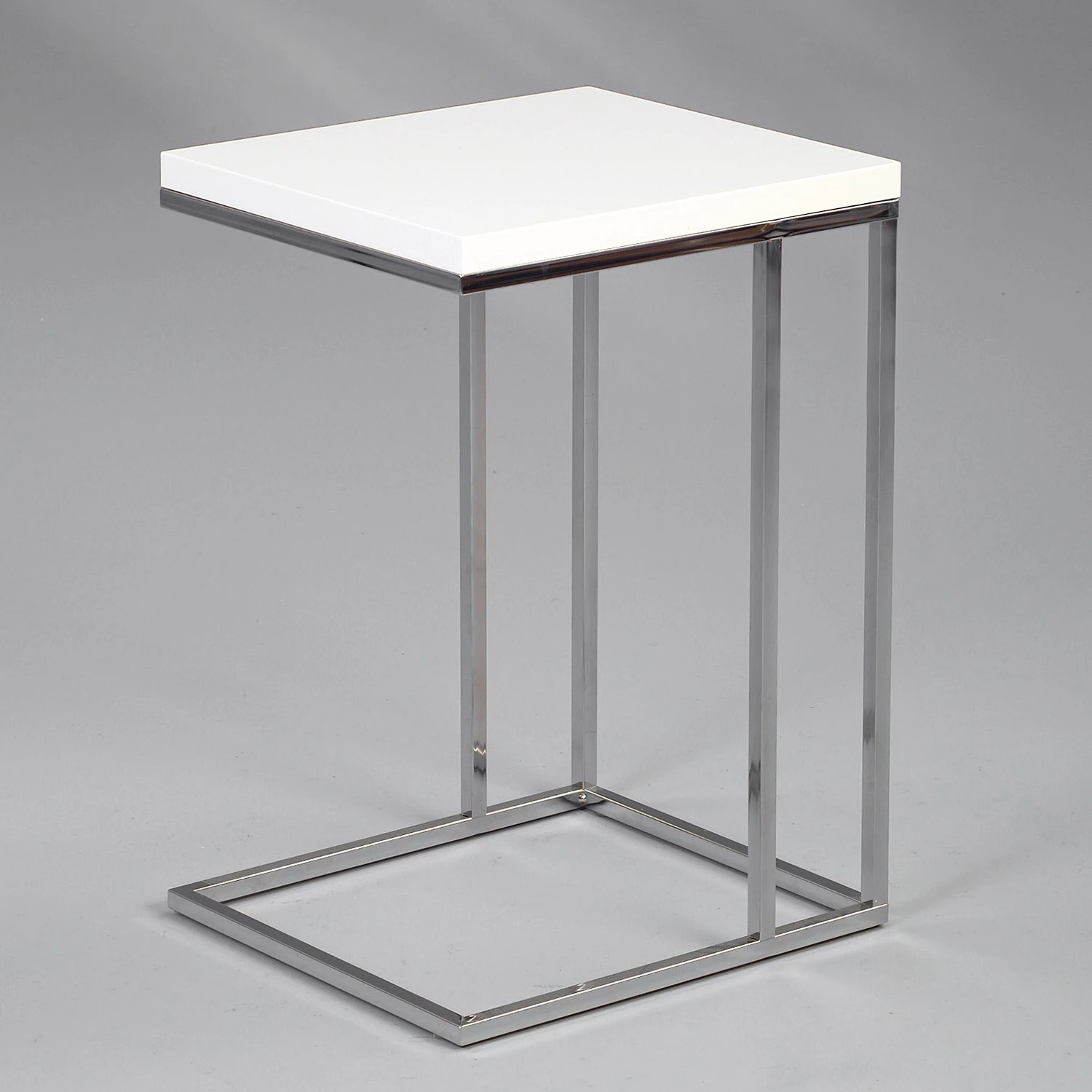 Loftscape Beistelltisch Yebles - Weiß / Silber 4 Loftscape Beistelltisch Yebles - Weiß / Silber – Bild 4