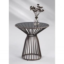 Loftscape Beistelltisch Tuchan - Glas / Metall - Schwarz -Wohnzimmermöbel boutique en ligne 1000231187 201118 12545900085 MOOD DETAILS P000000001000231187 mood