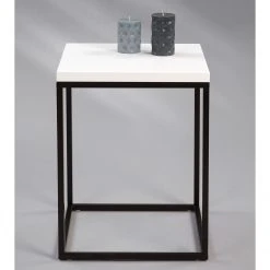 Loftscape Beistelltisch Sirod - Weiß / Schwarz -Wohnzimmermöbel boutique en ligne 1000231193 201118 12561600110 MOOD DETAILS P000000001000231193 mood