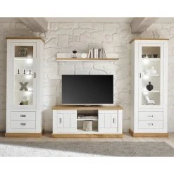 Ridgevalley Standvitrine Ollezy - Pinie Weiß Dekor / Eiche Wotan Dekor -Wohnzimmermöbel boutique en ligne 1000231957 201204 06225800050 MOOD DETAILS P000000001000231957 mood