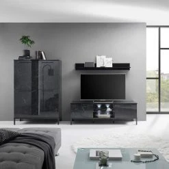 LC Spa TV-Lowboard Mango - Marmor Schwarz Dekor -Wohnzimmermöbel boutique en ligne 1000235364 201208 10445300022 MOOD DETAILS P000000001000235364 mood
