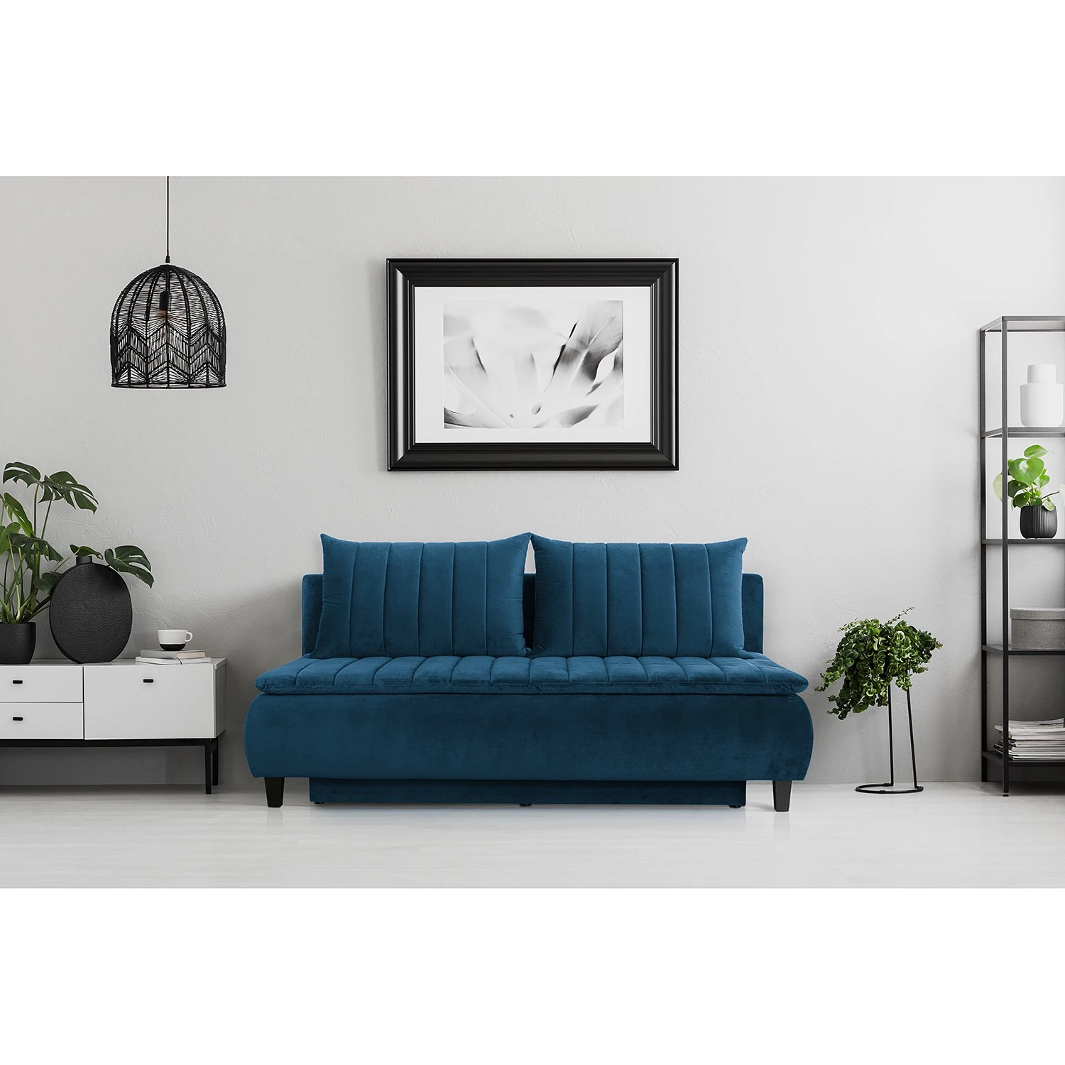 Jack & Alice Schlafsofa Cape Charles - Samt - Samt Ravi: Marineblau 2 Jack & Alice Schlafsofa Cape Charles - Samt - Samt Ravi: Marineblau – Bild 2