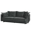 Jack & Alice Big Sofa Cape Vincent - Samt - Samt Vaia: Dunkelgrau
