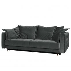 Jack & Alice Big Sofa Cape Vincent - Samt - Samt Vaia: Dunkelgrau