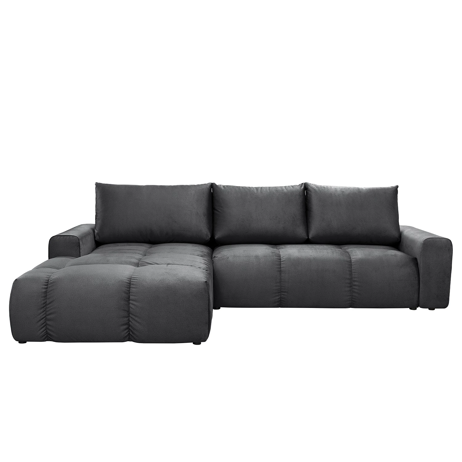 Jack & Alice Ecksofa Saint Veep - Samt - Samt Onoli: Dunkelgrau - Longchair davorstehend links 3 Jack & Alice Ecksofa Saint Veep - Samt - Samt Onoli: Dunkelgrau - Longchair davorstehend links – Bild 3