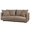 Jack & Alice Schlafsofa Oakpark - Samt - Samt Onoli: Hellbraun