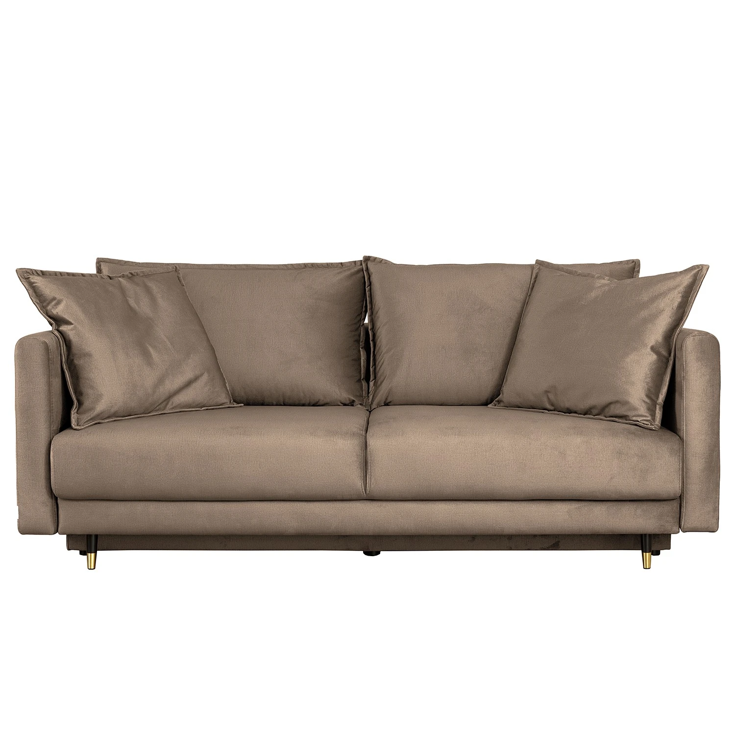 Jack & Alice Schlafsofa Oakpark - Samt - Samt Onoli: Hellbraun 3 Jack & Alice Schlafsofa Oakpark - Samt - Samt Onoli: Hellbraun – Bild 3