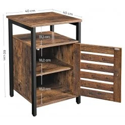 Red Living Beistelltisch Condover II - Braun / Schwarz -Wohnzimmermöbel boutique en ligne 1000235670 201210 06180800034 SKETCH DETAILS P000000001000235670 sketch