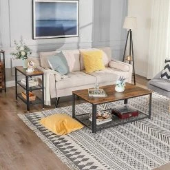 Red Living Beistelltisch Morristown I - Metall - Braun / Schwarz -Wohnzimmermöbel boutique en ligne 1000235680 201210 06202000103 MOOD DETAILS P000000001000235680 mood