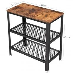 Red Living Beistelltisch Morristown I - Metall - Braun / Schwarz -Wohnzimmermöbel boutique en ligne 1000235680 201210 06203000107 SKETCH DETAILS P000000001000235680 sketch