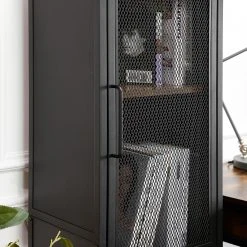 Red Living Regal Thenon - Schwarz / Braun -Wohnzimmermöbel boutique en ligne 1000235693 201210 06233800200 DETAILS P000000001000235693