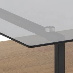 Red Living Couchtisch Planfoy - Glas / Metall - Wildeiche Dekor / Schwarz -Wohnzimmermöbel boutique en ligne 1000235873 201218 06170200100 DETAILS P000000001000235873