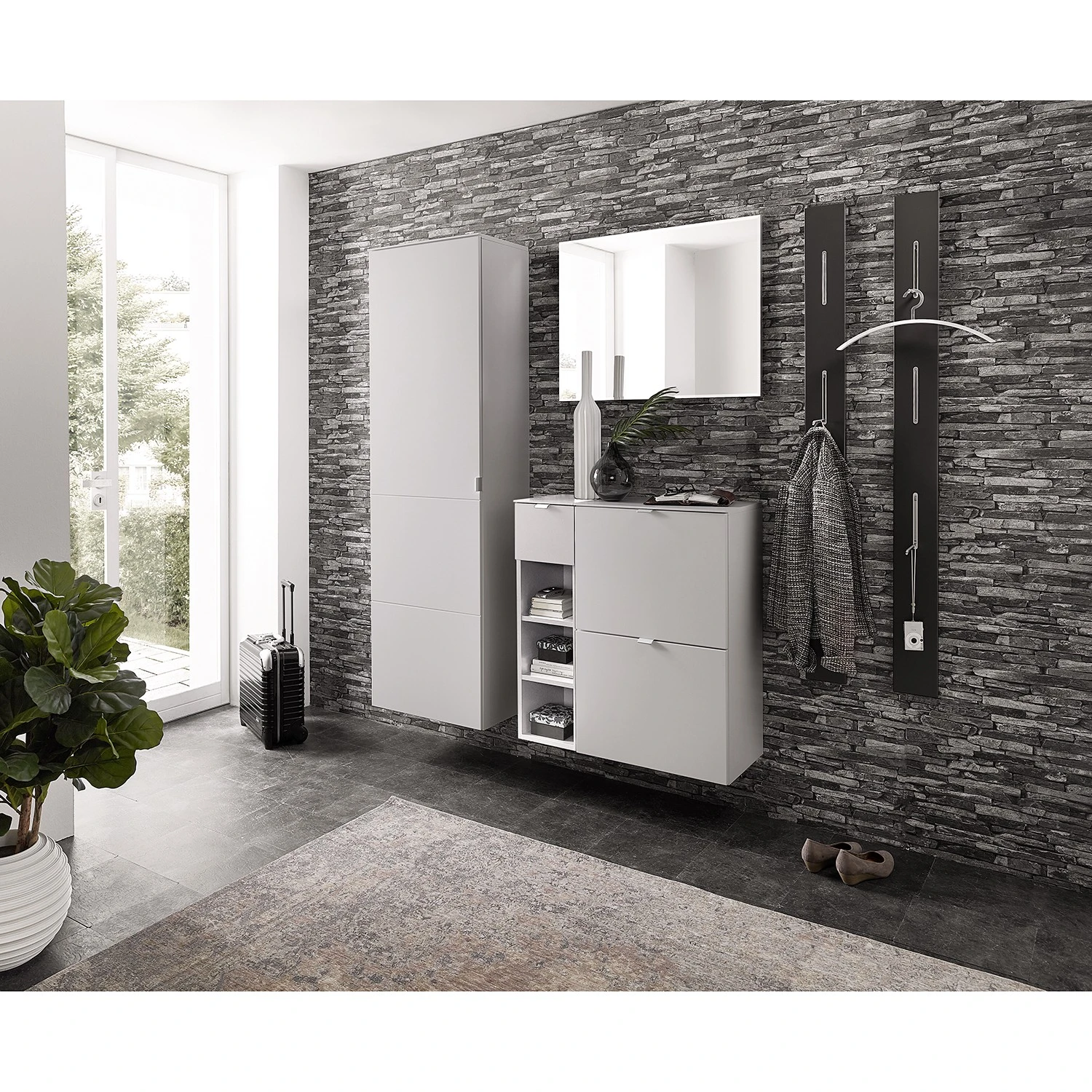 Loftscape Wandregal Robion I - Hellgrau 2 Loftscape Wandregal Robion I - Hellgrau – Bild 2