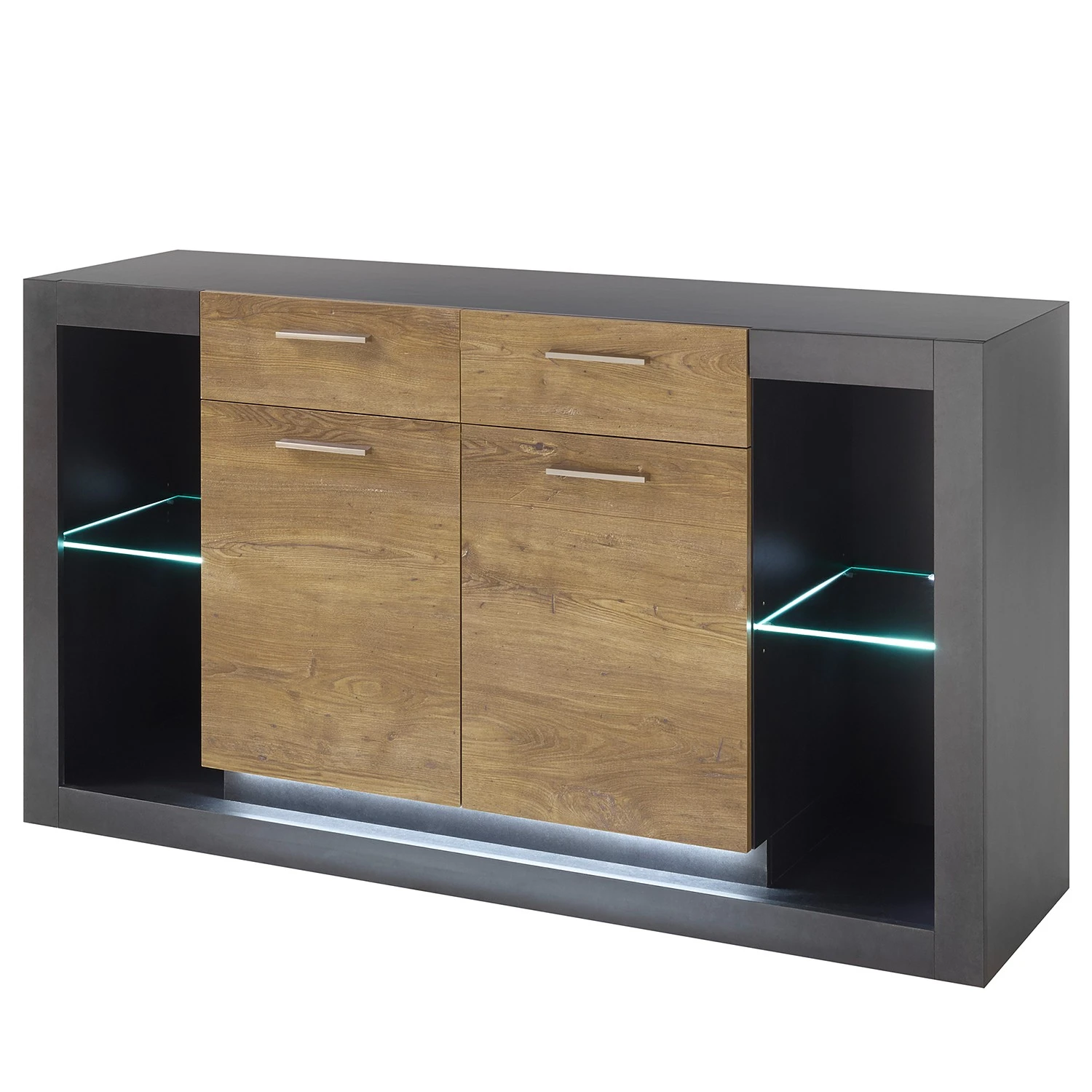 Red Living Sideboard Talence II - Kastanie Dekor / Grau 1 Red Living Sideboard Talence II - Kastanie Dekor / Grau