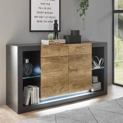 Red Living Sideboard Talence II - Kastanie Dekor / Grau 11 Red Living Sideboard Talence II - Kastanie Dekor / Grau -Wohnzimmermöbel boutique en ligne 1000236850 201218 06044000051 MOOD DETAILS P000000001000236850 mood