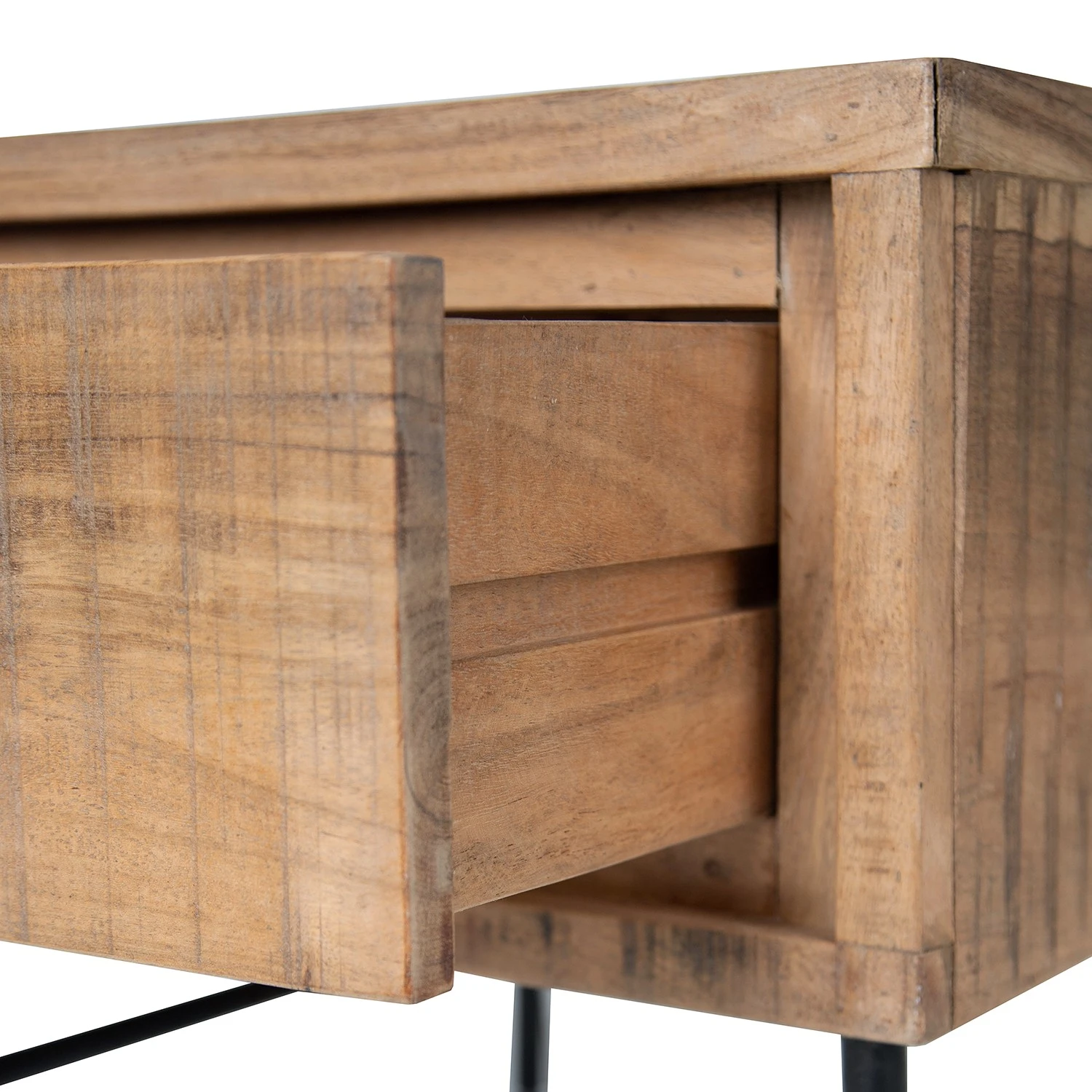 Ars Natura Couchtisch Roody I - Akazie massiv / Metall - Akazie / Schwarz 9 Ars Natura Couchtisch Roody I - Akazie massiv / Metall - Akazie / Schwarz – Bild 9