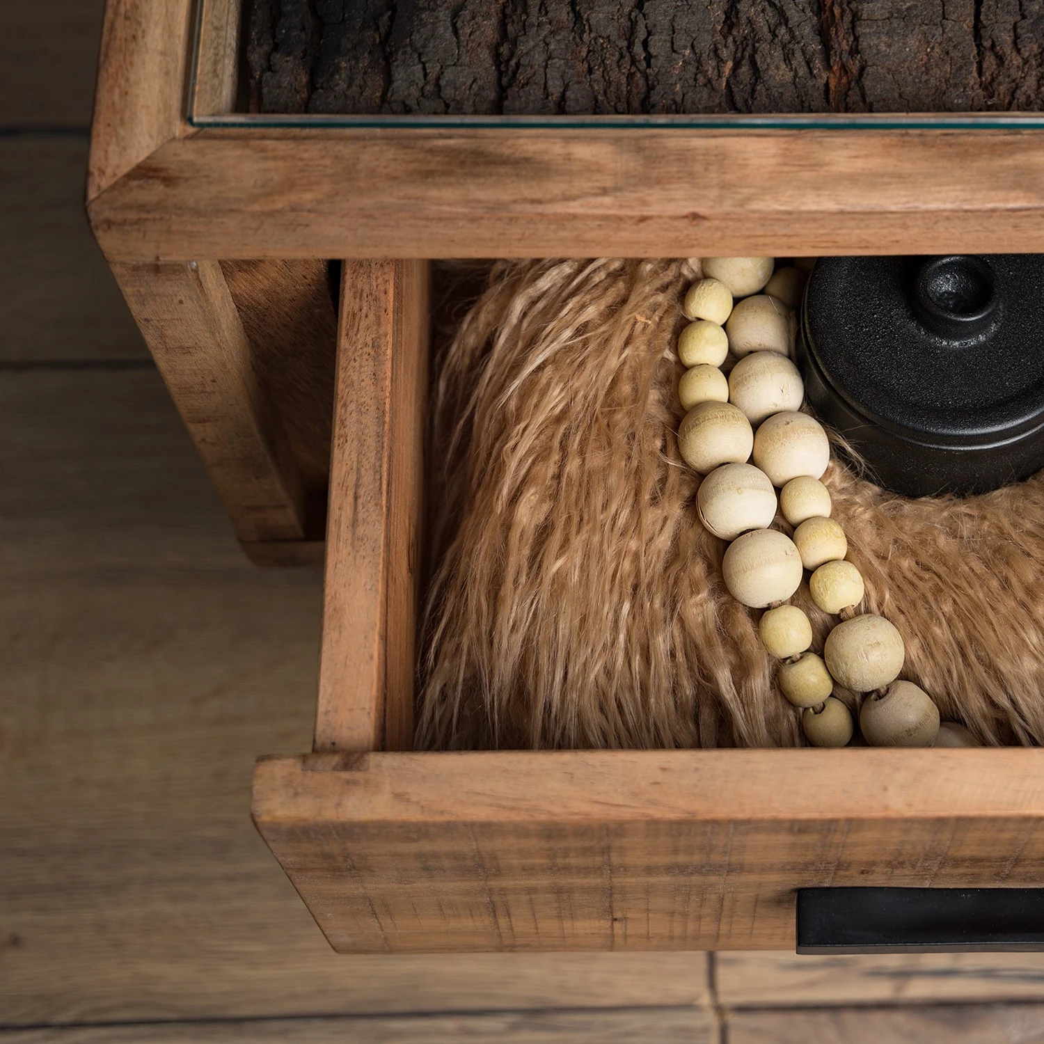 Ars Natura Couchtisch Roody I - Akazie massiv / Metall - Akazie / Schwarz 13 Ars Natura Couchtisch Roody I - Akazie massiv / Metall - Akazie / Schwarz – Bild 13