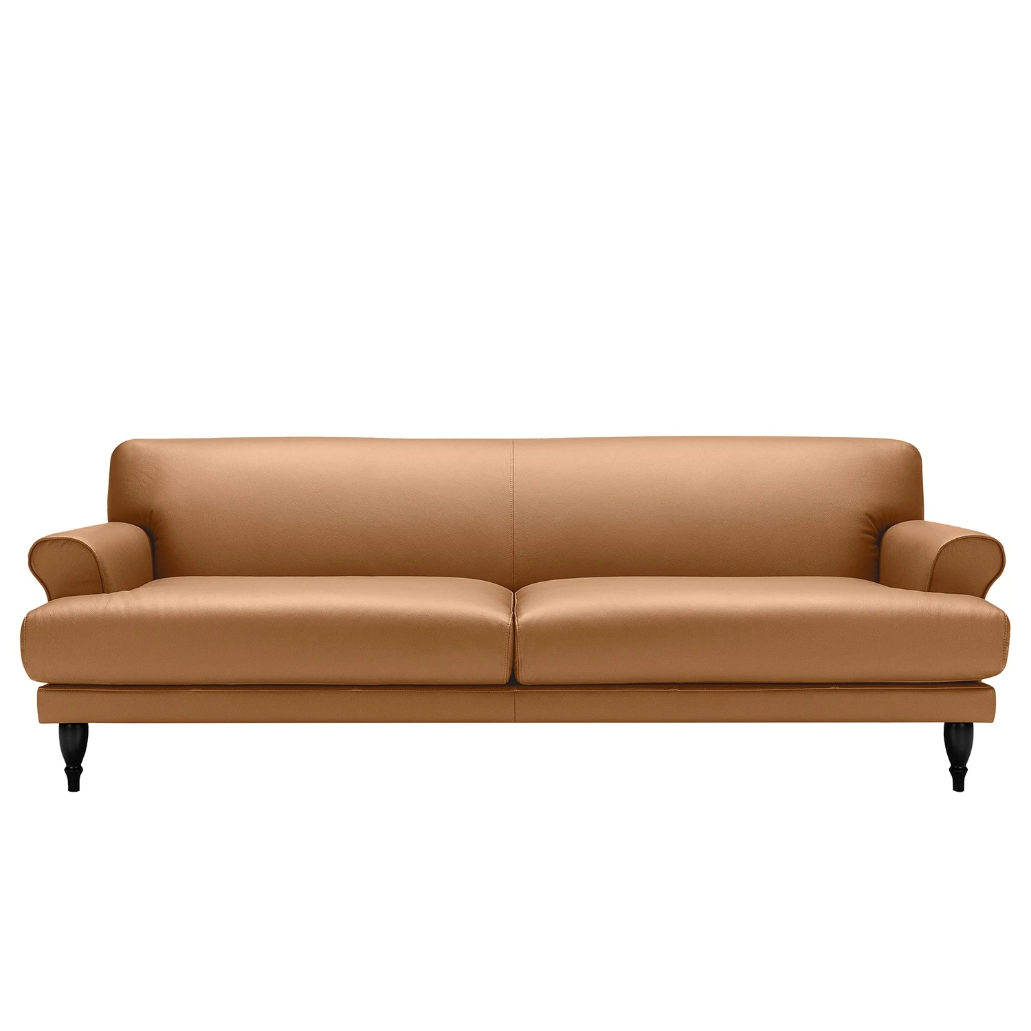 Studio Copenhagen Sofa Ginger (3-Sitzer) - Echtleder Seija: Hellbraun - Schwarz 1 Studio Copenhagen Sofa Ginger (3-Sitzer) - Echtleder Seija: Hellbraun - Schwarz