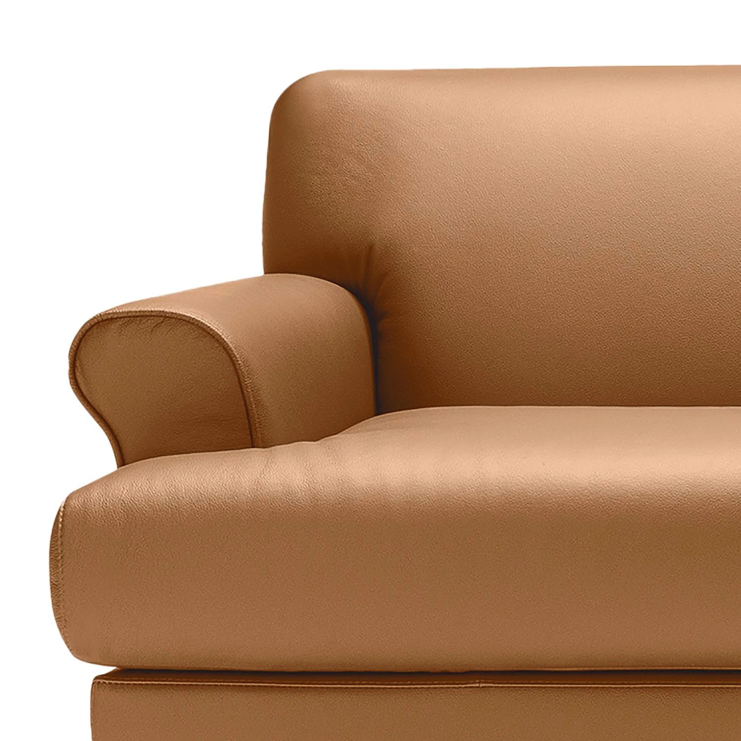 Studio Copenhagen Sofa Ginger (3-Sitzer) - Echtleder Seija: Hellbraun - Schwarz 2 Studio Copenhagen Sofa Ginger (3-Sitzer) - Echtleder Seija: Hellbraun - Schwarz – Bild 2