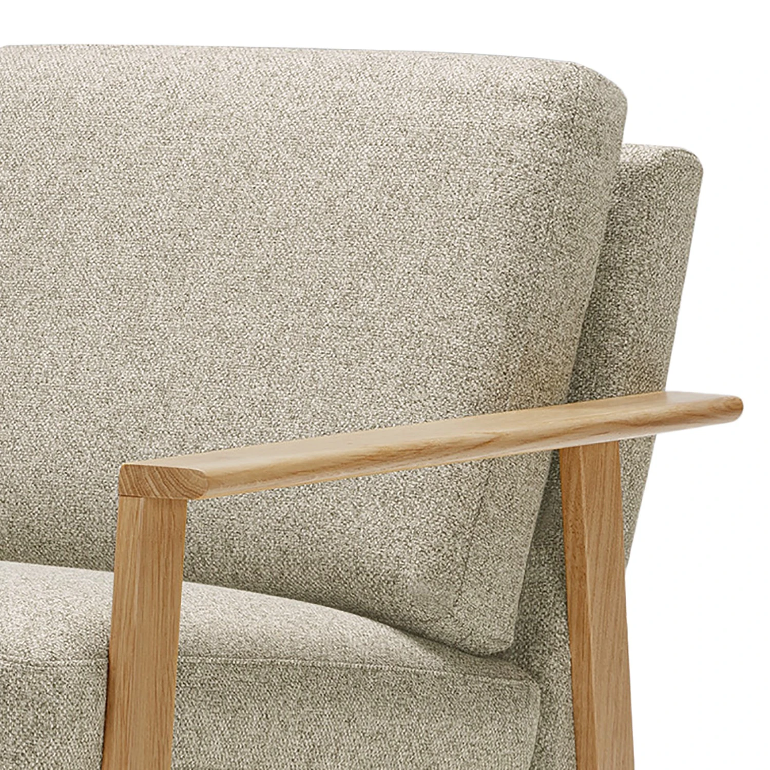 Studio Copenhagen Sessel Pepper - Flachgewebe Shina: Beige - Eiche Hell 2 Studio Copenhagen Sessel Pepper - Flachgewebe Shina: Beige - Eiche Hell – Bild 2