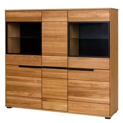 Naturoo Highboard Loray II - Eiche teilmassiv