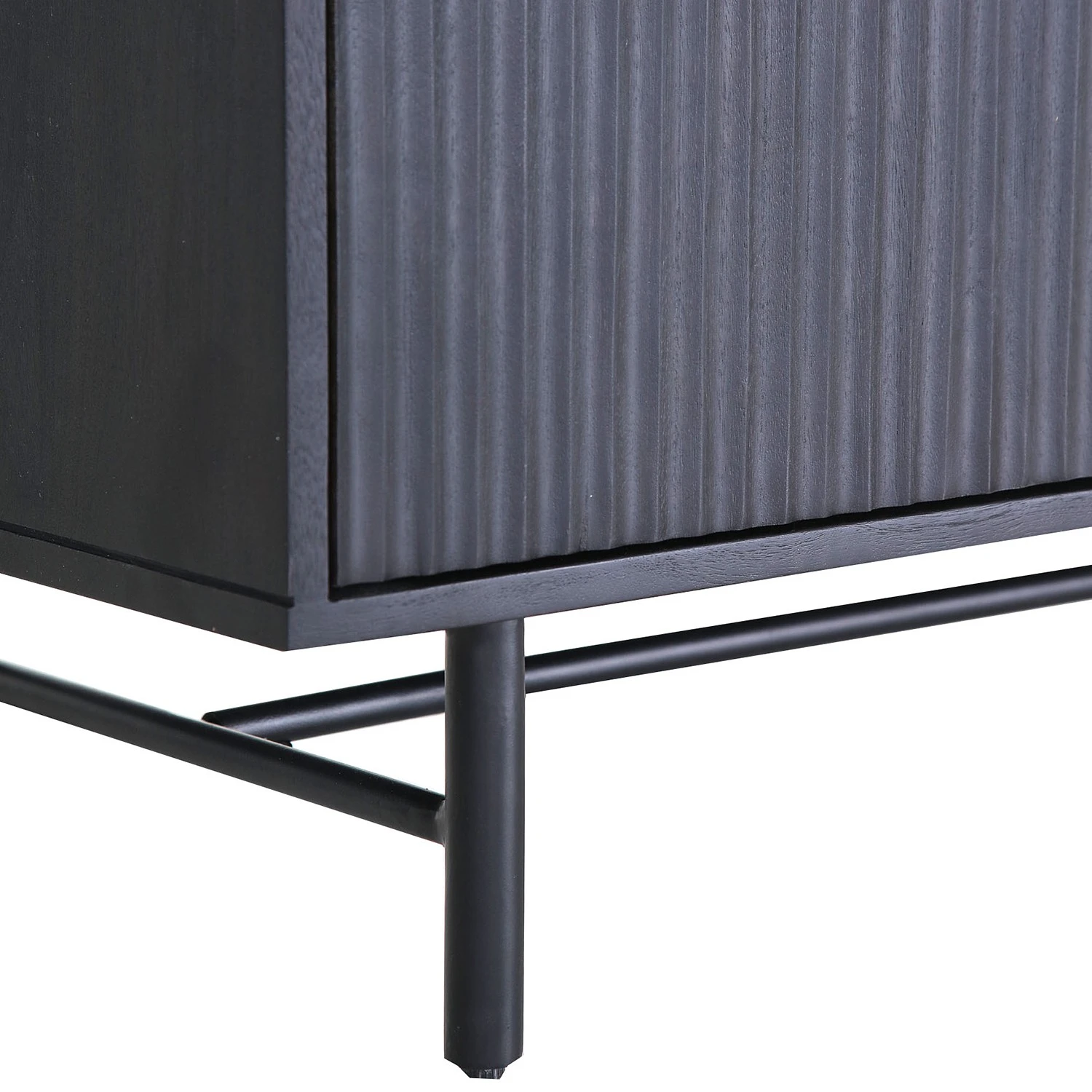 Red Living Sideboard Soyons - Akazie massiv / Metall - Schwarz / Gold 5 Red Living Sideboard Soyons - Akazie massiv / Metall - Schwarz / Gold – Bild 5