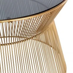 Red Living Couchtisch Payzac I - Glas / Metall - Grau / Gold -Wohnzimmermöbel boutique en ligne 1000239509 210108 13382200090 DETAILS P000000001000239509