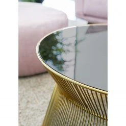 Red Living Couchtisch Payzac I - Glas / Metall - Grau / Gold -Wohnzimmermöbel boutique en ligne 1000239509 210108 13382900094 DETAILS P000000001000239509