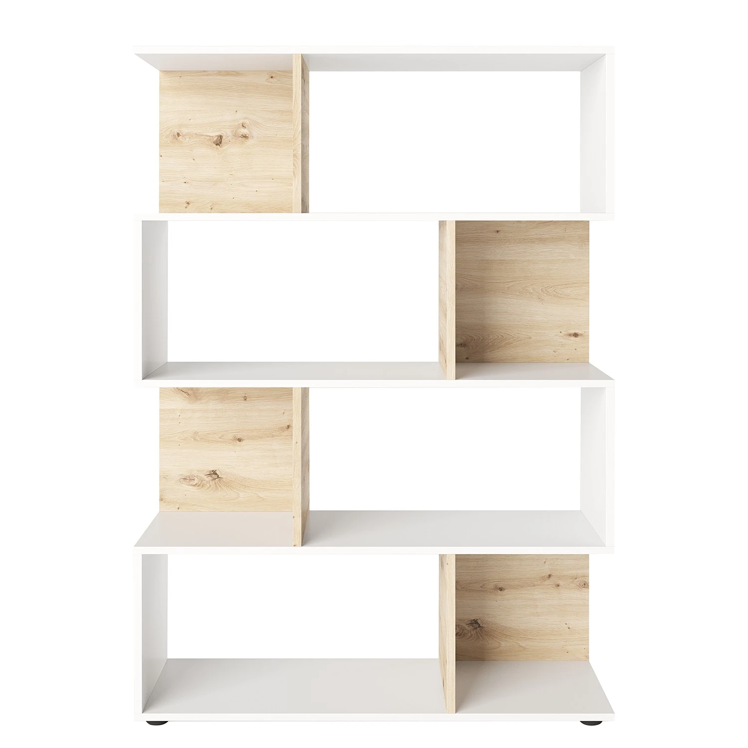 Loftscape Regal Gibel - Eiche Artisan Dekor / Weiß - Höhe: 146 cm 2 Loftscape Regal Gibel - Eiche Artisan Dekor / Weiß - Höhe: 146 cm – Bild 2