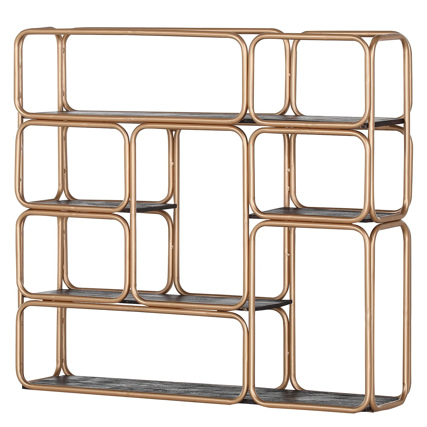 Red Living Wandregal Oissel I - Akazie massiv / Metall - Akazie Schwarz / Gold 1 Red Living Wandregal Oissel I - Akazie massiv / Metall - Akazie Schwarz / Gold