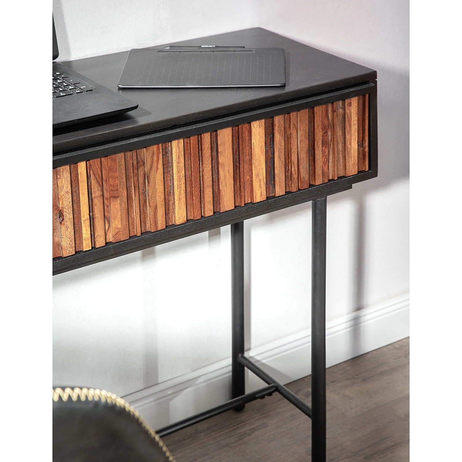 Red Living Konsolentisch Sanvic - Sheesham / Akazie massiv - Sheesham / Anthrazit 6 Red Living Konsolentisch Sanvic - Sheesham / Akazie massiv - Sheesham / Anthrazit – Bild 6