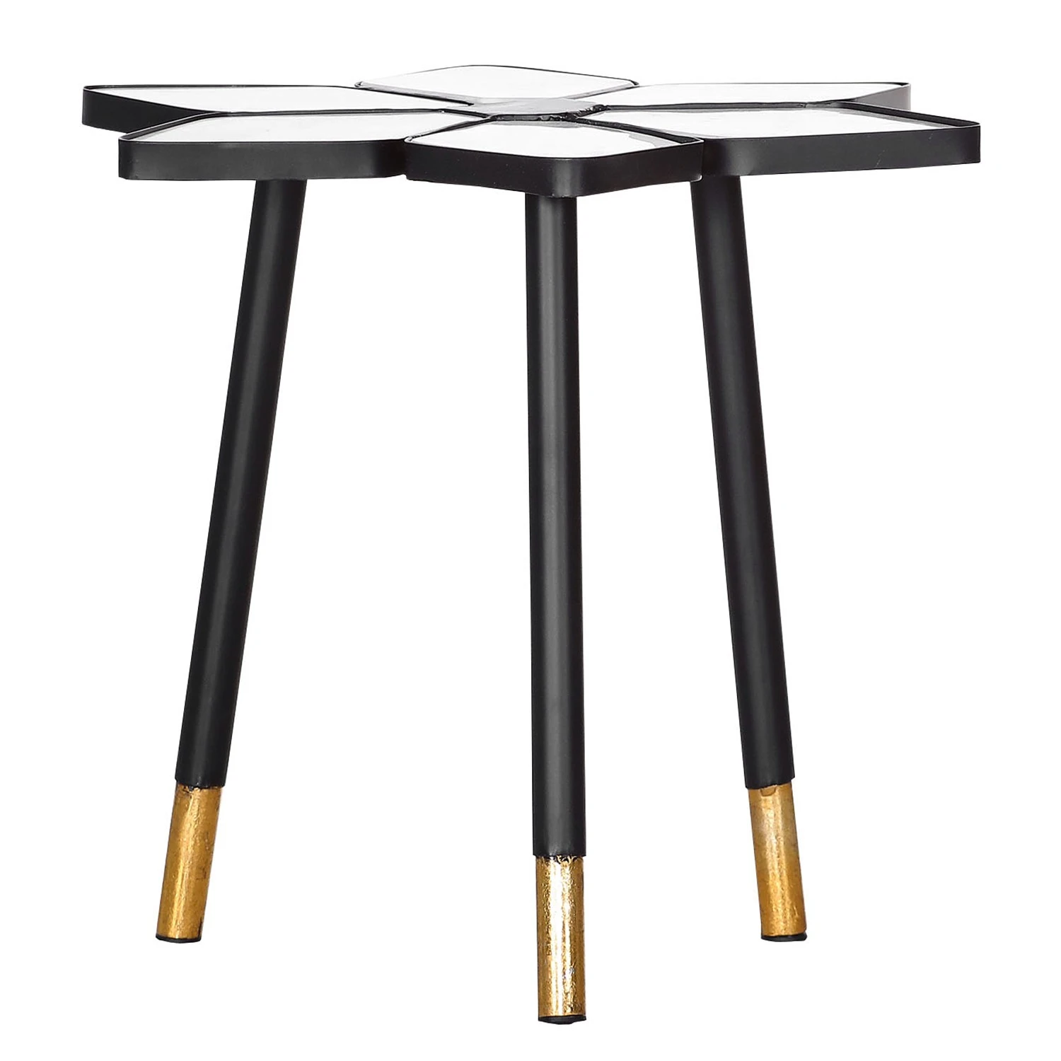 Red Living Beistelltisch Carling - Marmor / Metall - Marmor Weiß / Schwarz 1 Red Living Beistelltisch Carling - Marmor / Metall - Marmor Weiß / Schwarz