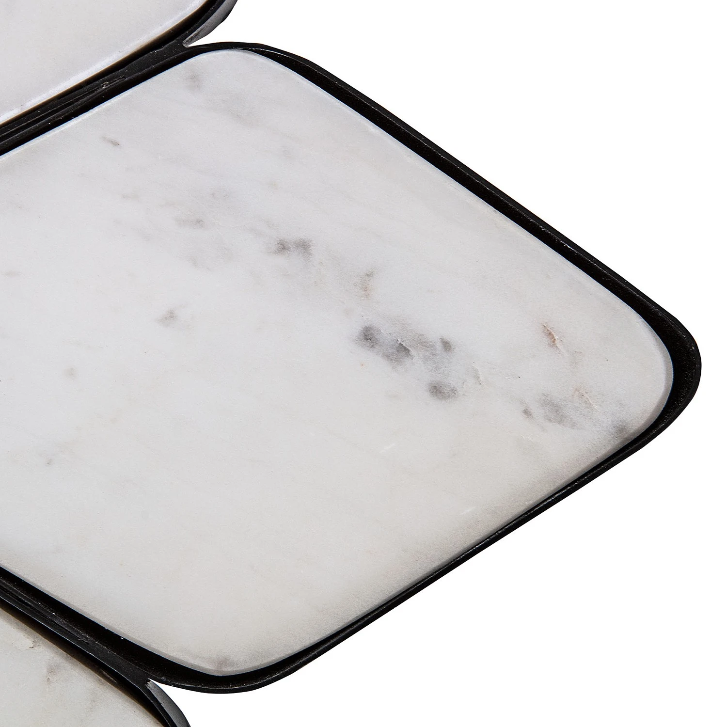 Red Living Beistelltisch Carling - Marmor / Metall - Marmor Weiß / Schwarz 4 Red Living Beistelltisch Carling - Marmor / Metall - Marmor Weiß / Schwarz – Bild 4