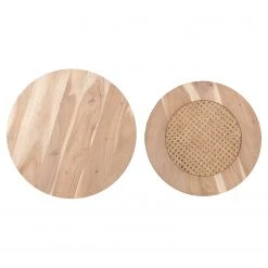 Red Living Beistelltisch Fenay IV (2er-Set) - Wiener Geflecht / Akazie massiv - Akazie / Schwarz -Wohnzimmermöbel boutique en ligne 1000240820 210113 13392500105 DETAILS P000000001000240820