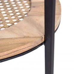 Red Living Beistelltisch Fenay IV (2er-Set) - Wiener Geflecht / Akazie massiv - Akazie / Schwarz -Wohnzimmermöbel boutique en ligne 1000240820 210113 13393100108 DETAILS P000000001000240820