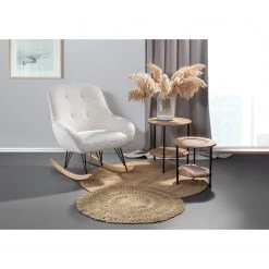 Red Living Beistelltisch Fenay IV (2er-Set) - Wiener Geflecht / Akazie massiv - Akazie / Schwarz -Wohnzimmermöbel boutique en ligne 1000240820 210322 08430400002 MOOD DETAILS P000000001000240820 mood