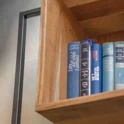 Red Living Wandregal Fenay - Akazie massiv / Metall - Akazie / Schwarz -Wohnzimmermöbel boutique en ligne 1000240833 210113 13421600192 DETAILS P000000001000240833