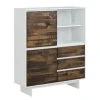 Loftscape Kommode Marnac II - Kiefer teilmassiv - Kiefer / Weiß