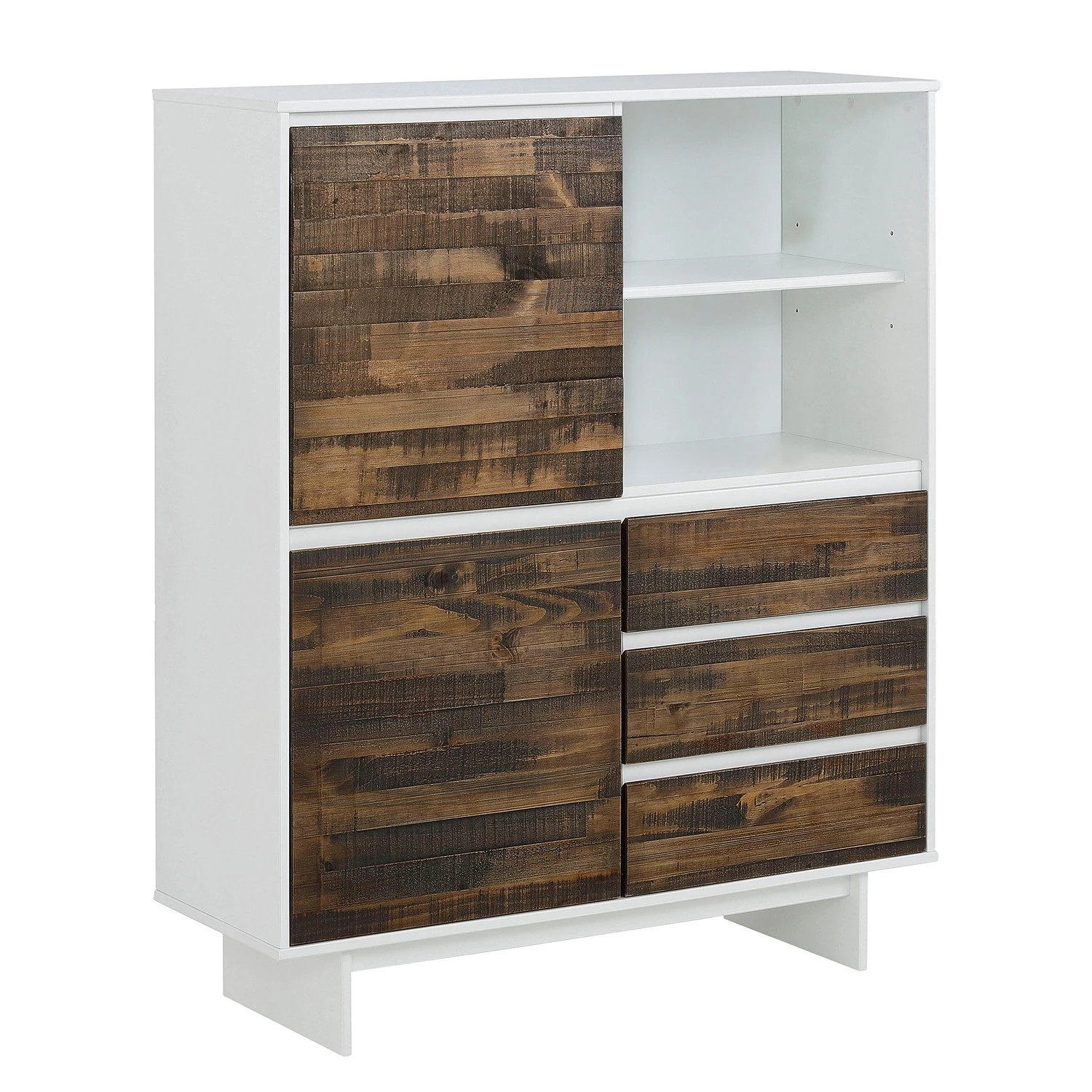 Loftscape Kommode Marnac II - Kiefer teilmassiv - Kiefer / Weiß 1 Loftscape Kommode Marnac II - Kiefer teilmassiv - Kiefer / Weiß