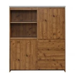 Red Living Highboard Routot - Braun / Beton Dekor -Wohnzimmermöbel boutique en ligne 1000241501 210113 13505000051 DETAILS P000000001000241501