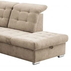 Loftscape Wohnlandschaft Montbel - Microfaser - Microfaser Ranu: Sand - Longchair davorstehend links / Ottomane rechts -Wohnzimmermöbel boutique en ligne 1000241637 210127 18073700050 DETAILS P000000001000241637