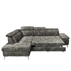 Loftscape Ecksofa Groslay - Samt - Samt Insa: Grau - Ottomane davorstehend links -Wohnzimmermöbel boutique en ligne 1000241694 210127 18200800546 DETAILS P000000001000241694