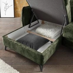 Loftscape Ecksofa Grillon - Samt - Samt Insa: Moosgrün -Wohnzimmermöbel boutique en ligne 1000241734 210127 18340201016 DETAILS P000000001000241734