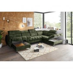 Loftscape Wohnlandschaft Grillon - Samt - Samt Insa: Moosgrün - Longchair davorstehend links / Ottomane rechts 20 Loftscape Wohnlandschaft Grillon - Samt - Samt Insa: Moosgrün - Longchair davorstehend links / Ottomane rechts -Wohnzimmermöbel boutique en ligne 1000241735 210127 18341201021 MOOD DETAILS P000000001000241735 mood