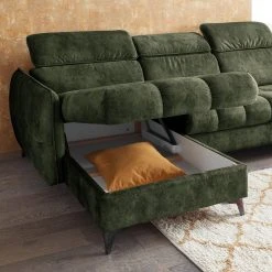 Loftscape Wohnlandschaft Grillon - Samt - Samt Insa: Moosgrün - Longchair davorstehend links / Ottomane rechts 25 Loftscape Wohnlandschaft Grillon - Samt - Samt Insa: Moosgrün - Longchair davorstehend links / Ottomane rechts -Wohnzimmermöbel boutique en ligne 1000241735 210127 18342301026 DETAILS P000000001000241735