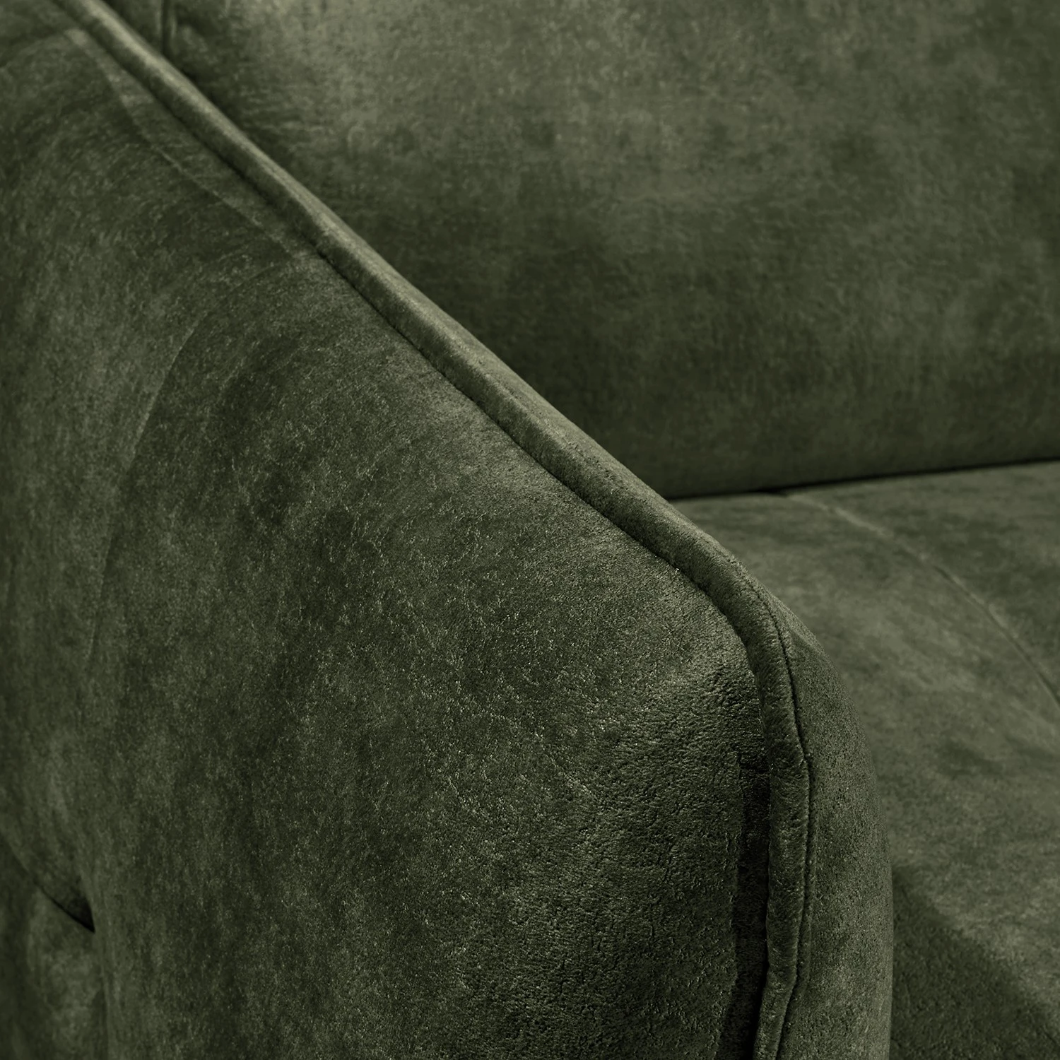 Loftscape Wohnlandschaft Grillon - Samt - Samt Insa: Moosgrün - Longchair davorstehend links / Ottomane rechts 11 Loftscape Wohnlandschaft Grillon - Samt - Samt Insa: Moosgrün - Longchair davorstehend links / Ottomane rechts – Bild 11