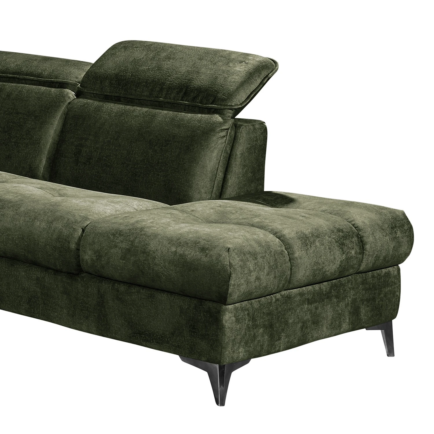 Loftscape Wohnlandschaft Grillon - Samt - Samt Insa: Moosgrün - Longchair davorstehend links / Ottomane rechts 13 Loftscape Wohnlandschaft Grillon - Samt - Samt Insa: Moosgrün - Longchair davorstehend links / Ottomane rechts – Bild 13