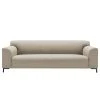 Studio Copenhagen Sofa Lussant (3-Sitzer) - Flachgewebe Shina: Beige - Schwarz