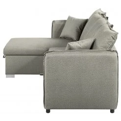 Loftscape Ecksofa Lillers - Webstoff - Hellgrau - Longchair davorstehend links -Wohnzimmermöbel boutique en ligne 1000242710 210929 14122900088 DETAILS P000000001000242710